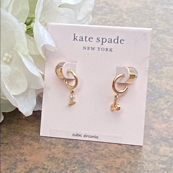 NWT KATE SPADE ♠️ SAY YES I DO HUGGIES EARRINGS - Picture 9 of 10